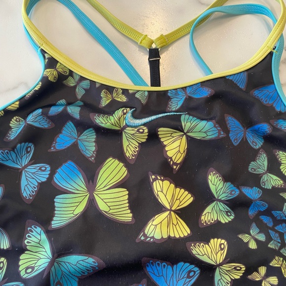 Nike girls butterfly swimsuit size large. - Picture 3 of 12